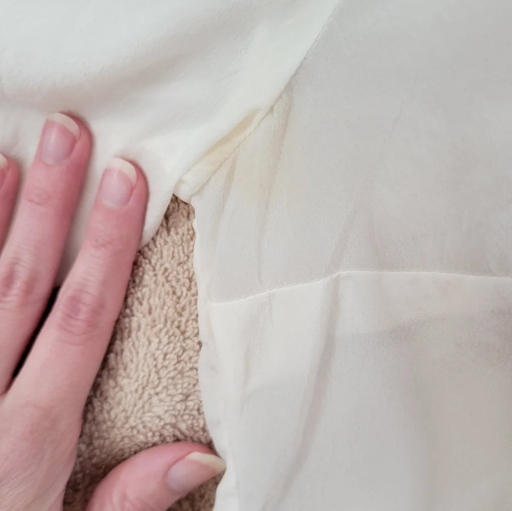 Sezane Suzane Silk Shirt Écru - Picture 5 of 6